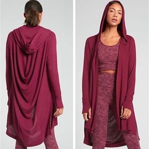 Athleta Harmony Wrap Hooded Cardigan